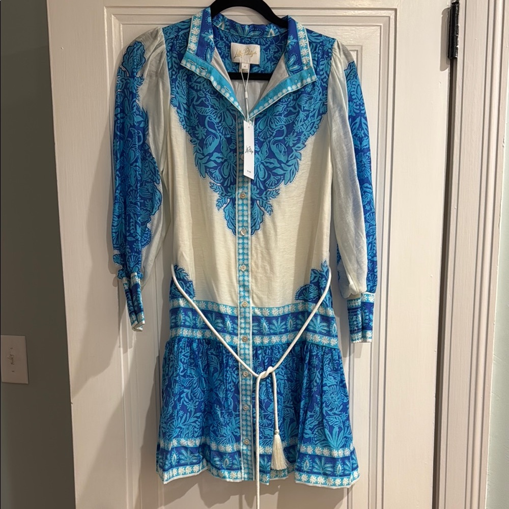 Lilly Pulitzer Long Sleeve Drop Waist Dress NWT